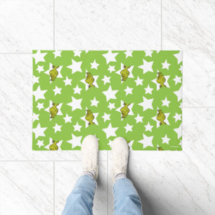 Grinch Peeking Star Pattern Doormat
