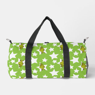 Grinch Peeking Star Pattern Duffle Bag