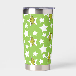 Grinch Peeking Star Pattern Insulated Tumbler
