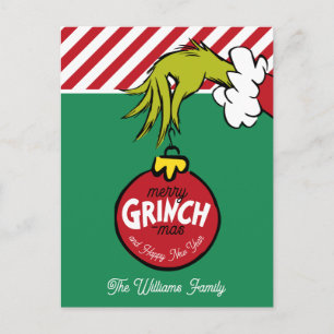 Grinch   Personalized Ornament Holiday Postcard