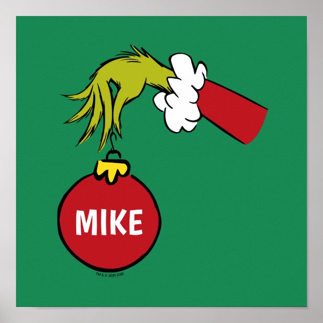 Grinch | Personalized Ornament Poster (Front)