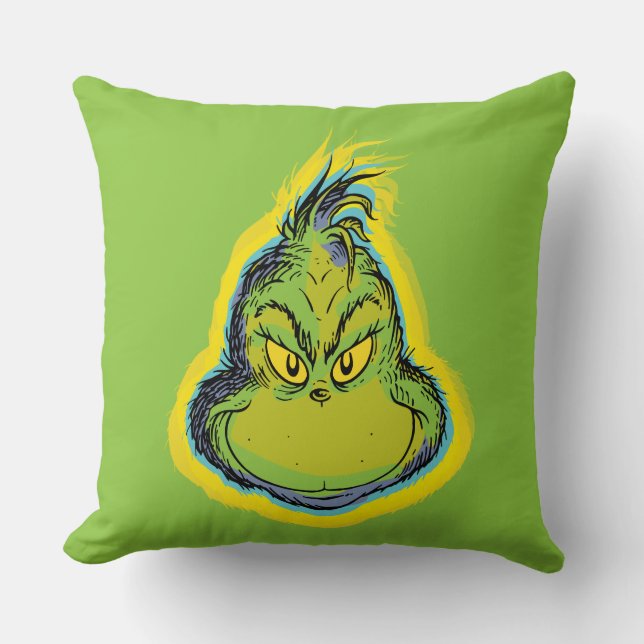 Grinch | Really? One More Slice of Pavlova? Qu Throw Pillow (Front)