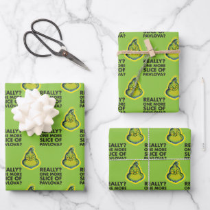 Grinch   Really? One More Slice of Pavlova? Qu Wrapping Paper Sheet