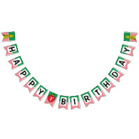 Grinch Red and Green Snowflake Birthday