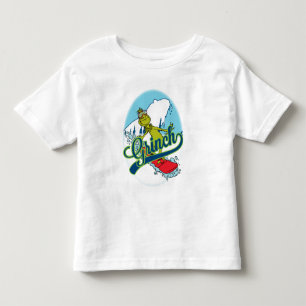 Grinch Snowboarding Toddler T-shirt