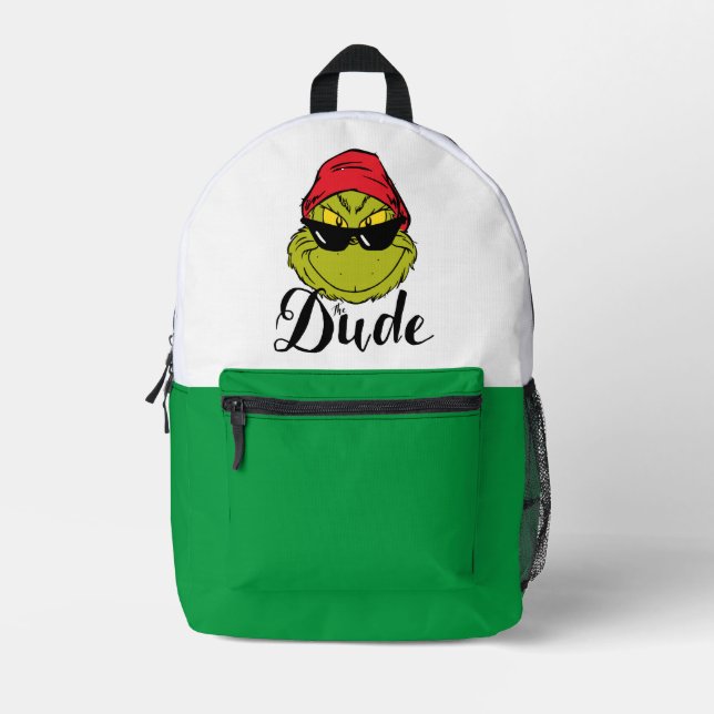 Grinch | The Dude Printed Backpack (Front)