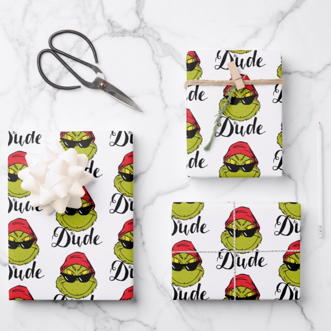Grinch | The Dude Wrapping Paper Sheet (Front)