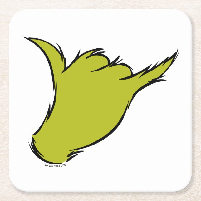 Grinch | The Mean Machine T-Shirt Square Paper Coaster (Front)