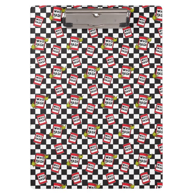 Grinch | Who Hash Pattern Clipboard (Front)