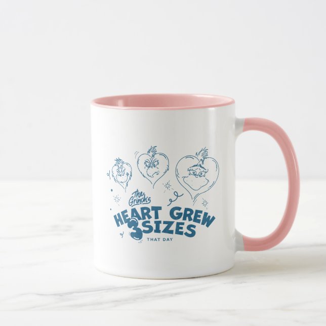 Grinch's Heart Grew 3 Sizes Mug (Right)