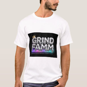 GRIND FAMM Chrome Y2K Liquid Metal Crown Gathering T-Shirt