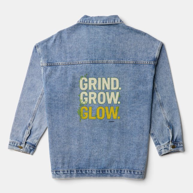 GRIND.GROW.GLOW.—Inspirational Botanical Typograph (Verso)