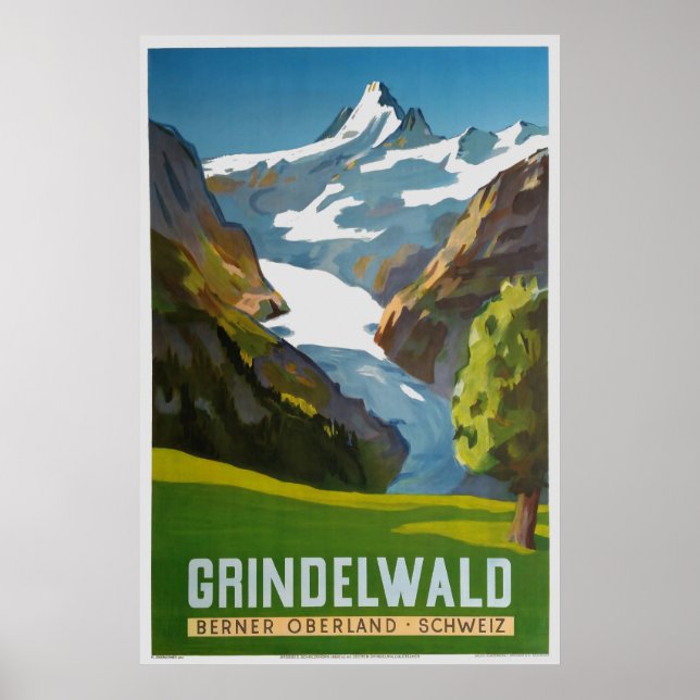 Grindelwald, Berner Oberland, Schweiz, Affiche de  (Devant)