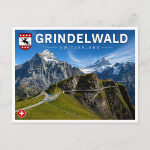 Grindelwald – First Cliff Walk, Switzerland Postcard