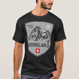 Grindelwald Mountain Switzerland Emblem  Classic T T-Shirt