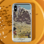 Grindelwald, Switzerland | Retro Travel Samsung Galaxy Case<br><div class="desc">Grindelwald, Switzerland | Retro Travel phone case. Edit to add your own name on beautiful handwritten font. Take a step back in time with this stunning Swiss Alps Vintage Travel themed phone case. The intricate design features a breathtaking panoramic view of the snow-capped mountains and rolling hills, complete with a...</div>