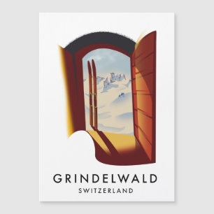 Grindelwald Switzerland ski poster