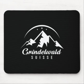 Grindelwald Switzerland Ski Resort Skiing Snowboar Mouse Pad