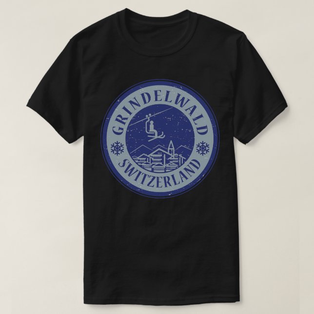 Grindelwald Switzerland T-Shirt (Design Front)