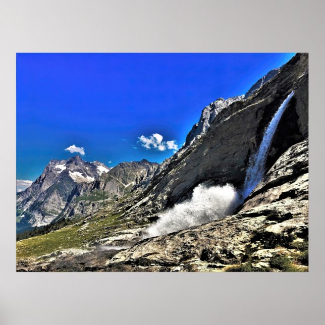 Grindelwald Waterfall Poster (Front)