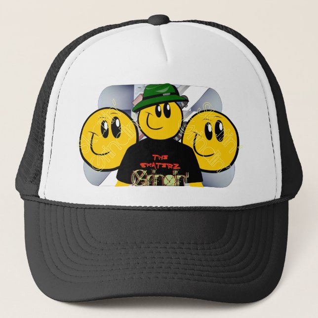 Grindin' Skater Trucker Hat (Front)