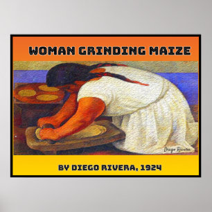 Grinding Maize Poster