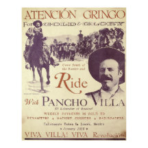 Gringo Ride With Pancho Villa Vintage Artwork