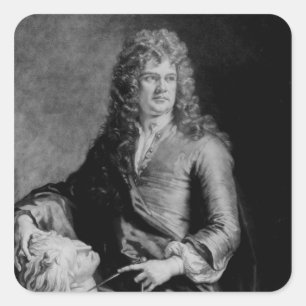 Grinling Gibbons , engraved by J. Smith Square Sticker