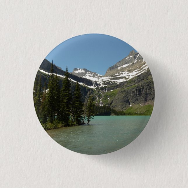 Grinnell Lake at Glacier National Park 1 Inch Round Button (Front)