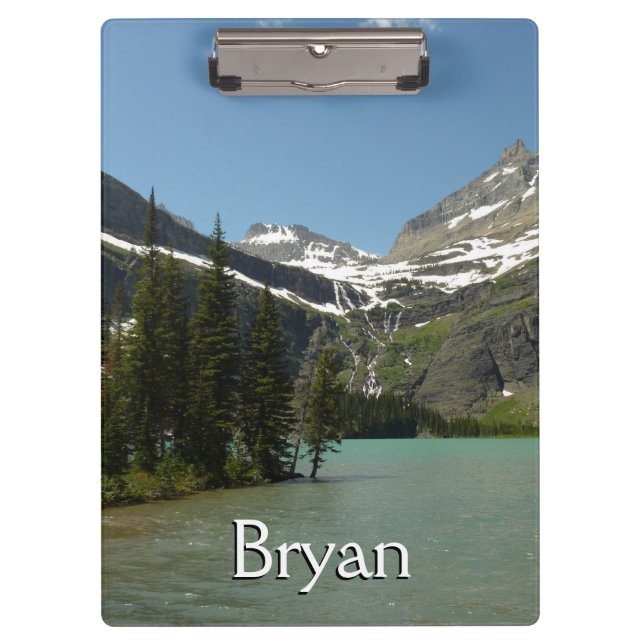 Grinnell Lake at Glacier National Park Clipboard (Front)