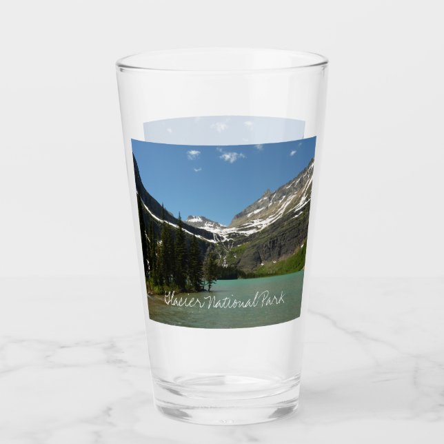 Grinnell Lake at Glacier National Park Glass (Front)