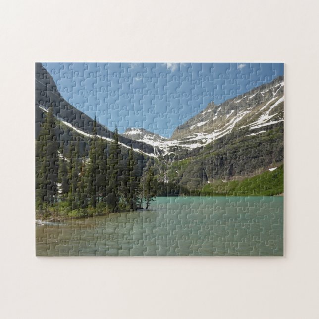 Grinnell Lake at Glacier National Park Jigsaw Puzzle (Horizontal)