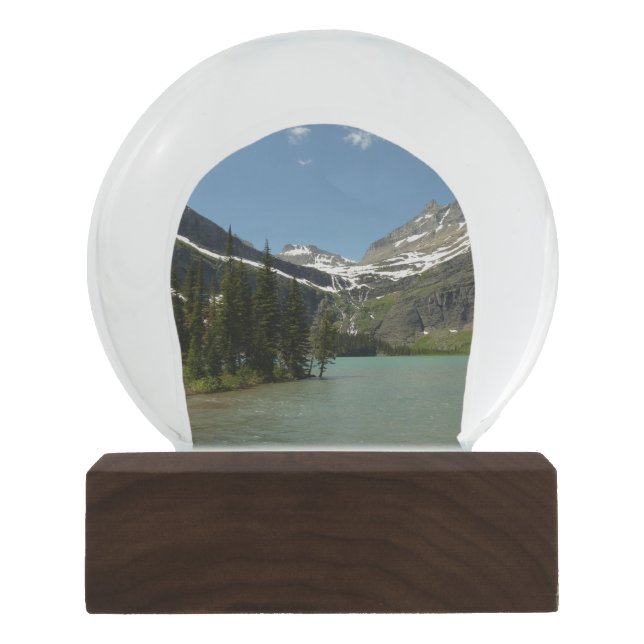 Grinnell Lake at Glacier National Park Snow Globe (Front)