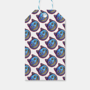 Grinning Blue Cat Vintage Halloweenies Gift Tags