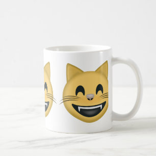 Grinning Cat Face With Smiling Eyes Emoji Coffee Mug