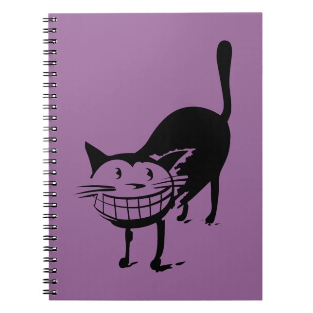 Grinning Cat Notebook (Front)