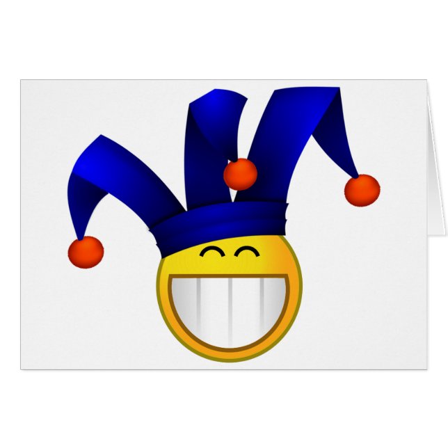 Grinning Emoji Jester (Front Horizontal)