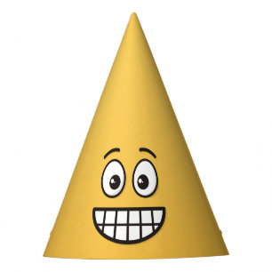 Grinning Face with Open Eyes Party Hat