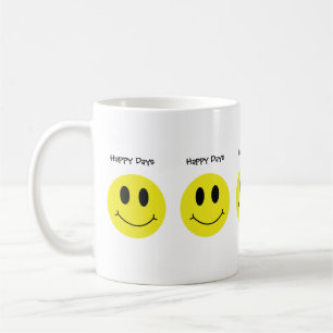Grinning Faces Classic Happy Days  Coffee Mug