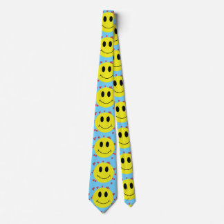 Grinning Faces with Red Hearts Tie