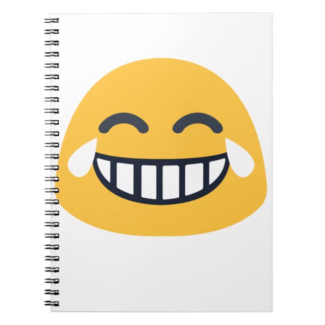 Grinning Joy Emoji Notebook (Front)
