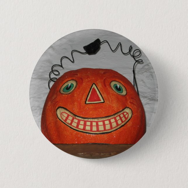 Grinning Pumpkin 2 Inch Round Button (Front)