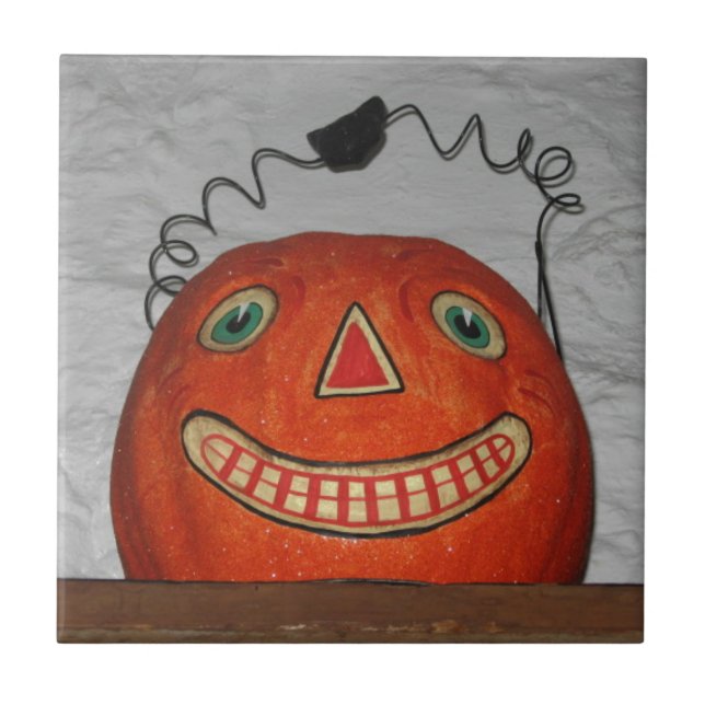 Grinning Pumpkin Tile (Front)