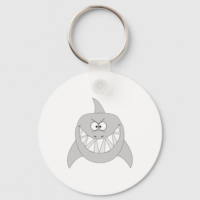 Grinning Shark Keychain (Front)