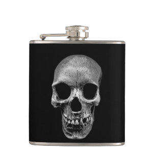 Grinning Skull Hip Flask