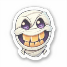 Grins brillants : Stickers de momie d'Halloween so