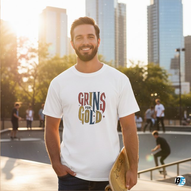 Grins for Gold Funny T-shirts (Creator Uploaded)