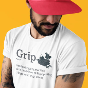 Grip Definition Light Mode - Film Crew T-Shirt