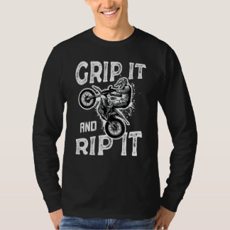 Grip it and Rip it! Dirt Biking Tshirt Boys Dirt B