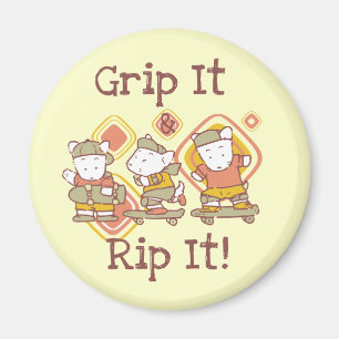 Grip It and Rip It Skateboarding Magnet